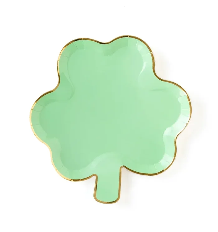 Green Shamrock Plate