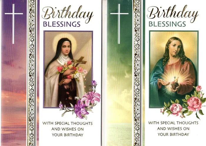 Greeting Card – Birthday Blessings SHJ/St Therese