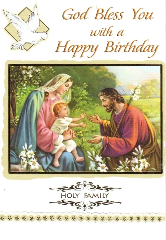 Greeting Card – God Bless You with a Happy Birthday