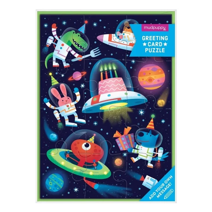 Greeting Card Puzzle – Cosmic Party