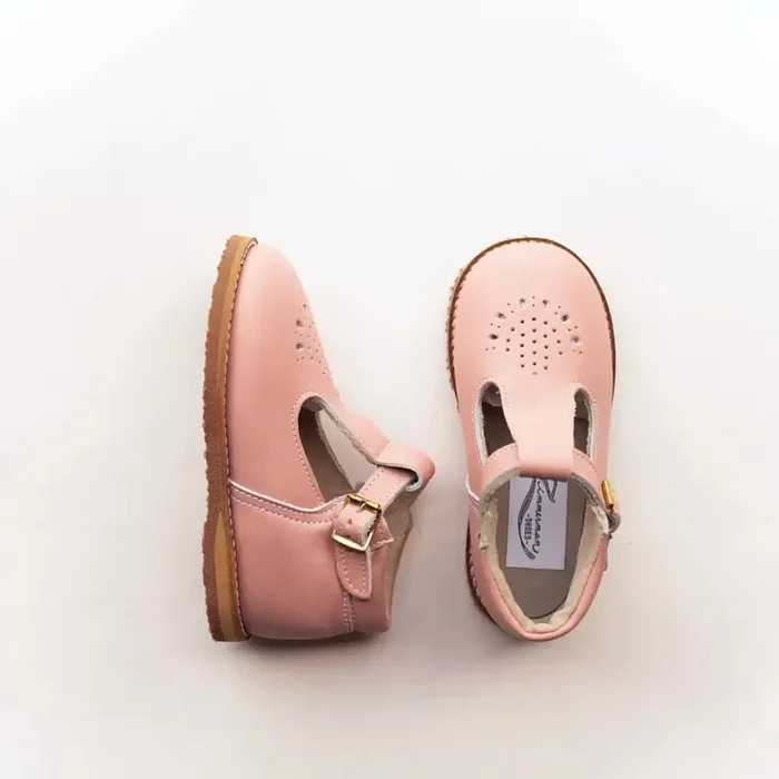 Greta T-strap – Blush Pink
