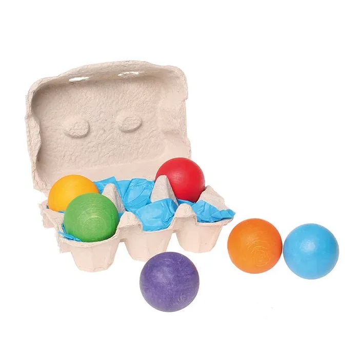 Grimm’s Six Wooden Rainbow Balls