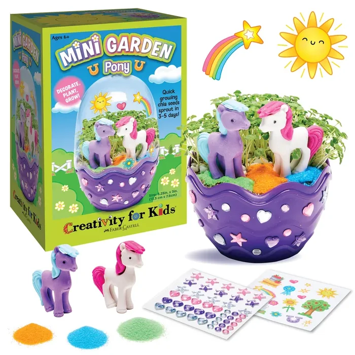 Grow a Mini Garden – Pony – DIY Craft Kit for Kids