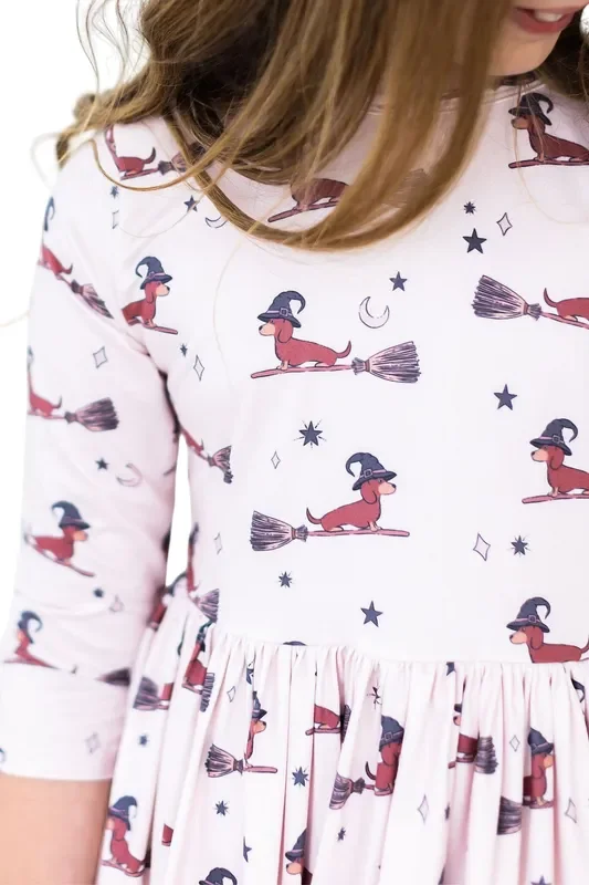 Happy Howl-oween Pocket Twirl Dress