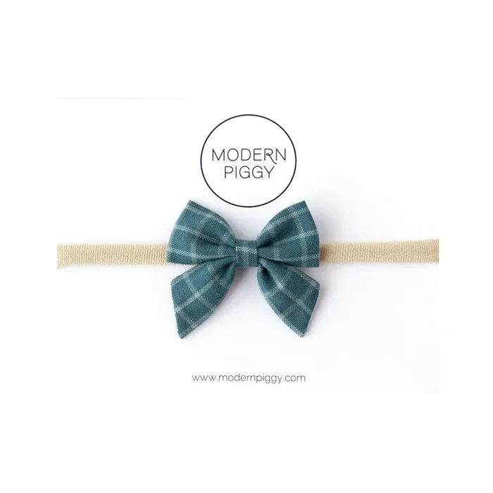 Harbor Grid | Mini Piggy Bow