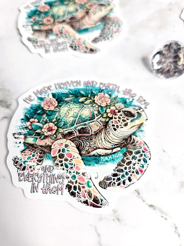 He Made Heaven, Earth, The Sea Sticker