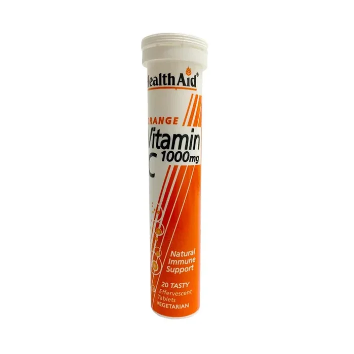 Health Aid Orange Vitamin C 1000mg Effervescent 20 Tablets
