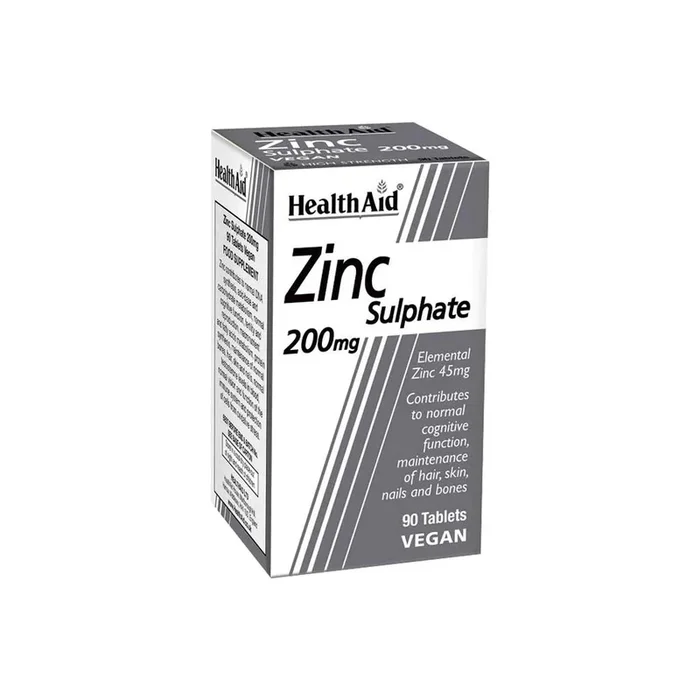 Health Aid Zinc Sulphate 200 mg 90 Tablets