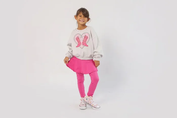 Heart Boots Sweatshirt
