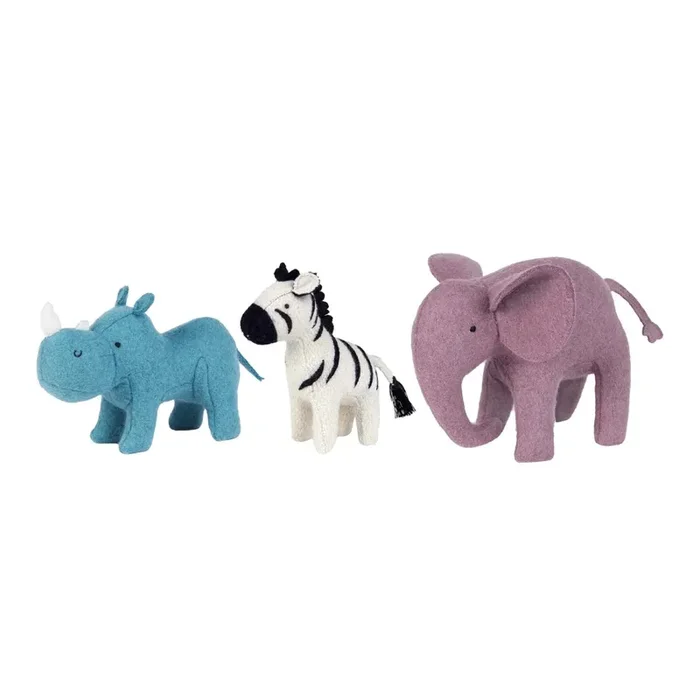 Holdie Wool Set – Safari Animals