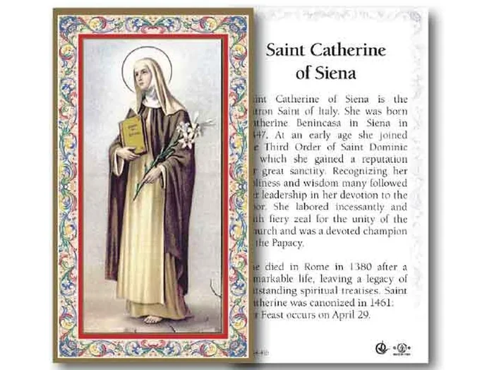 Holy Card – Saint Catherine of Siena