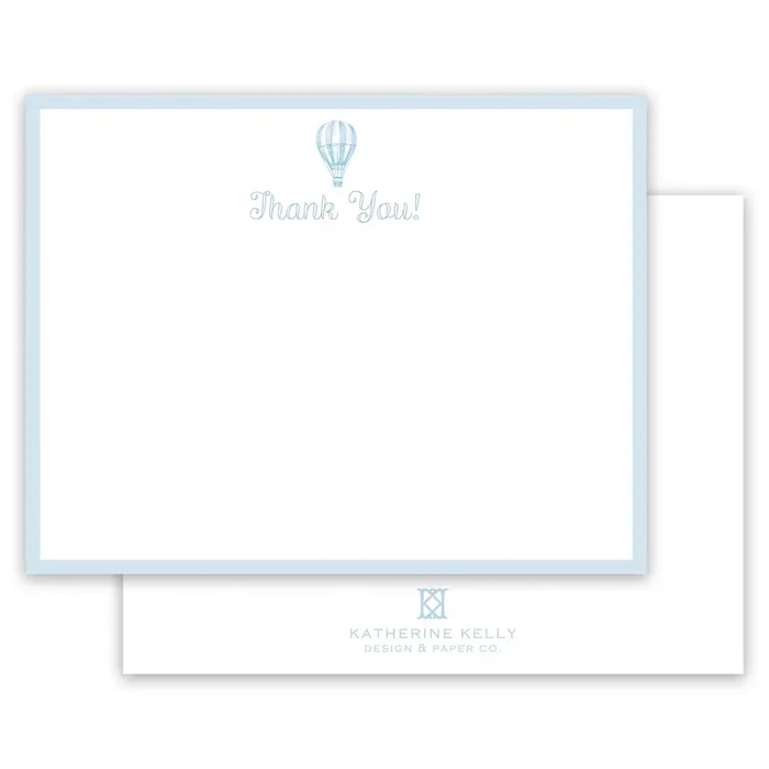 Hot Air Balloon Thank You Note