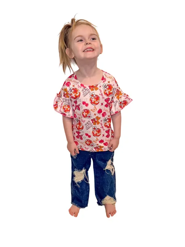 Howdy Ruffle Top