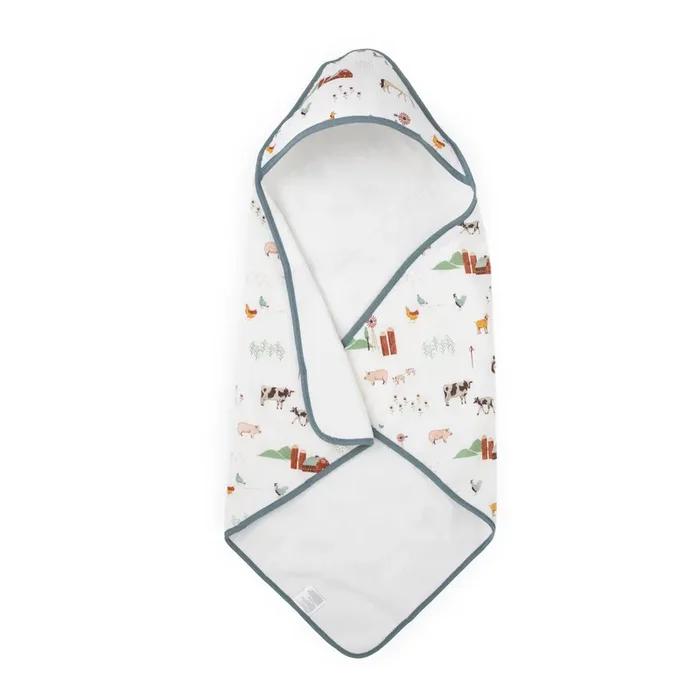 Infant Hooded Towel – Farmyard