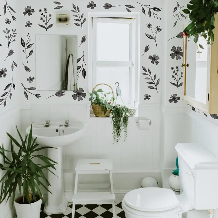 Inked Florals Wall Decals