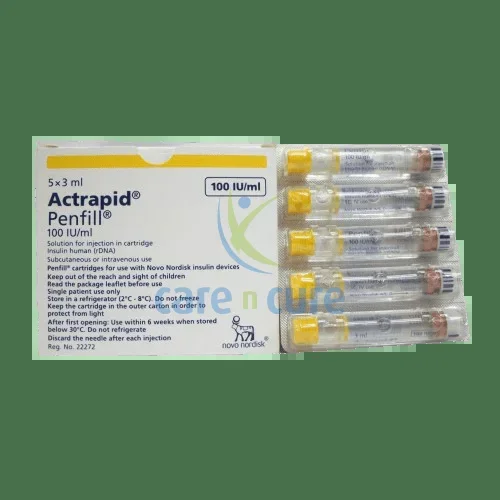Insulin Actrapid Hm Penfill 100Iu/ml 5 X3ml
