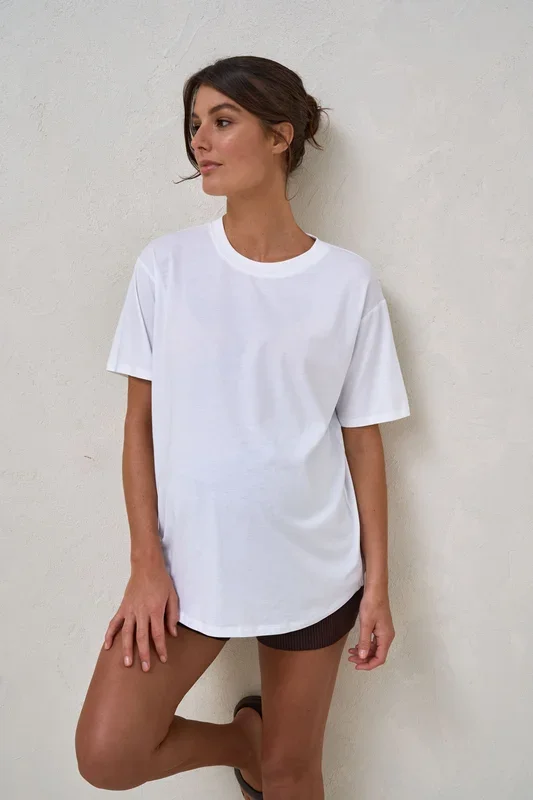 Into It Crew Tee – White