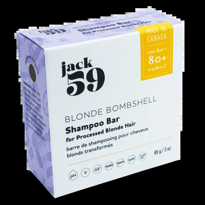 Jack59 “Blonde Bombshell” Shampoo Bar for processed blonde hair
