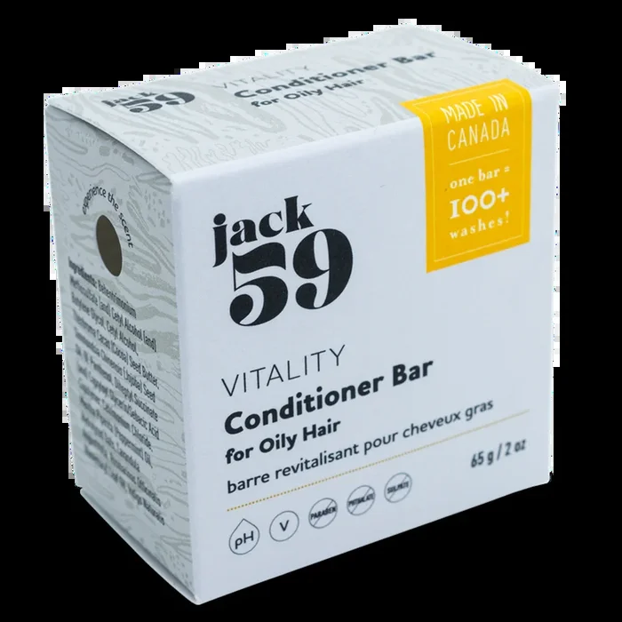 Jack59 “Vitality” Conditioner Bar for Oily Hair