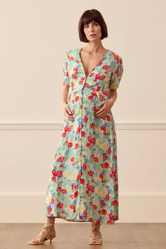 Jackson floral-print midi dress