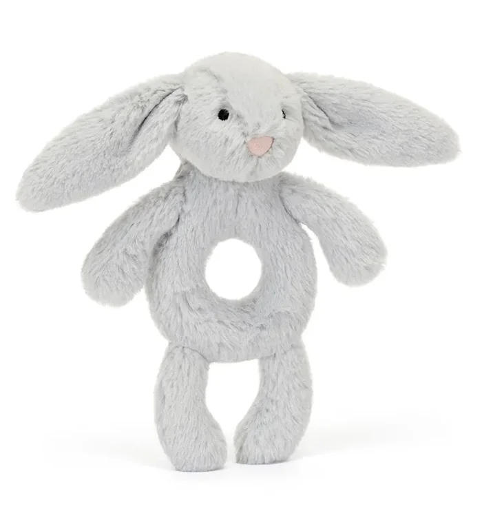Jellycat | Bashful Bunny Ring Rattle | Grey