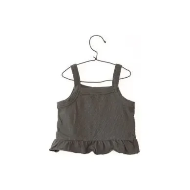 Jersey Knit Tank w/Ruffle Grey or Rose
