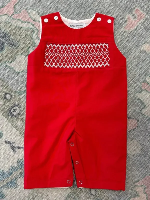 Joseph Red Smocked Longall