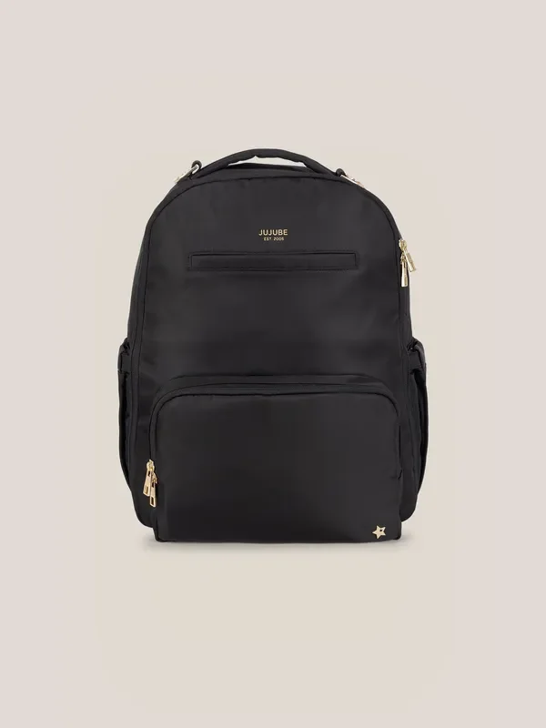 JuJuBe Classic Diaper Backpack – Black