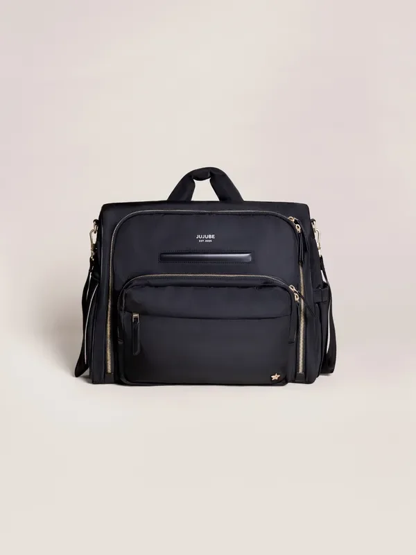 JuJuBe Satchel Diaper Bag in Black
