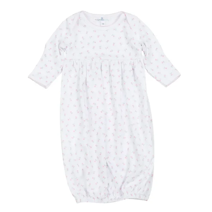 Juliette’s Classics Print Gathered Gown