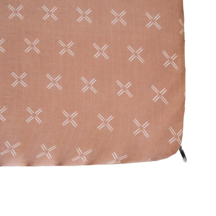 Just Peachy Muslin Crib Sheet