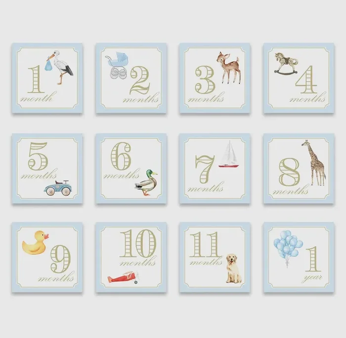 Katherine Kelly Designs Milestone Cards- Classic Boy