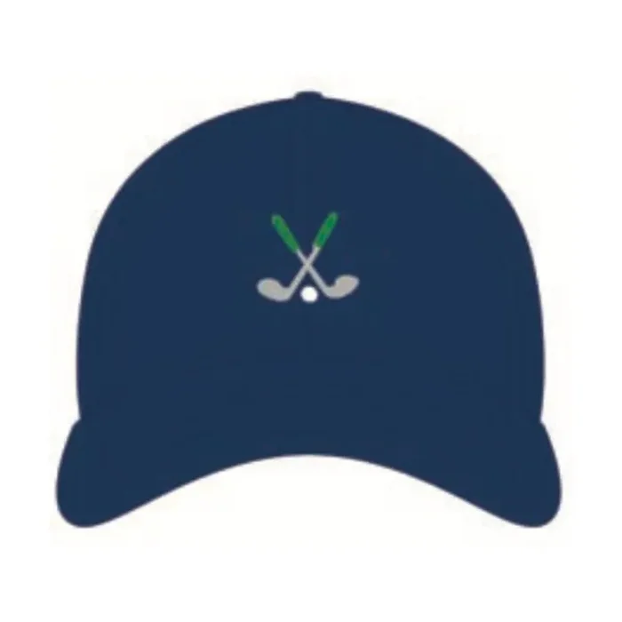 Kids Hat – Golf Clubs on Navy