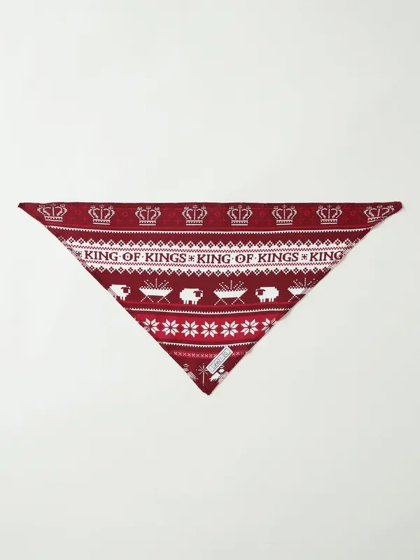 King Of Kings Ruby Red Pet Bandana Cotton