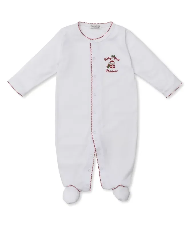 Kissy Kissy Baby’s First Christmas Footie