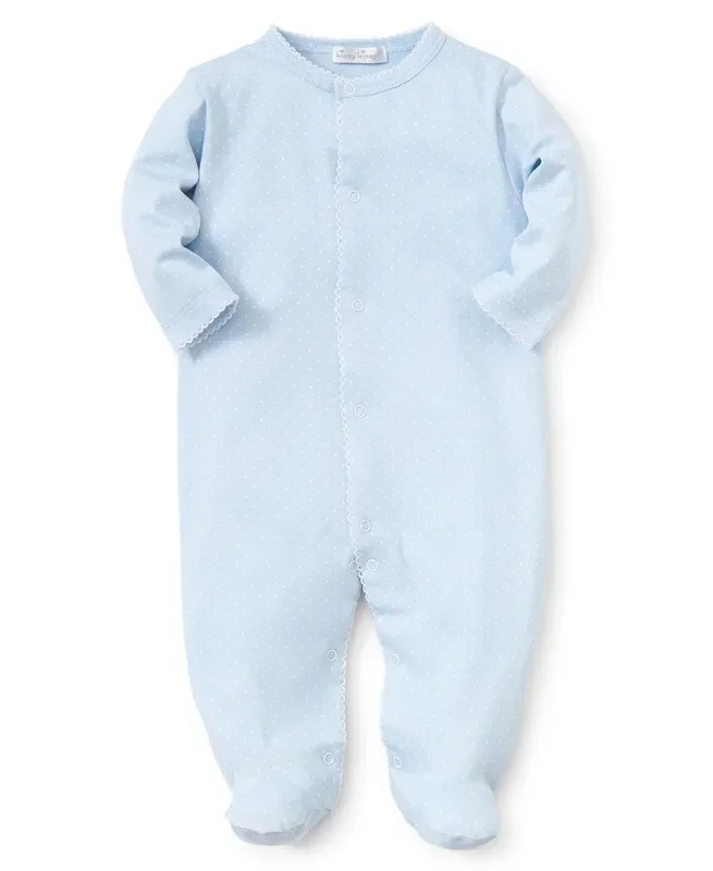 Kissy Kissy Blue Dot Footie