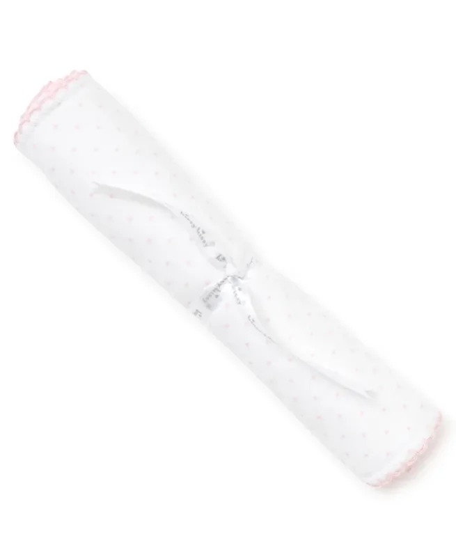 Kissy Kissy White/Pink Dot Burp Cloth