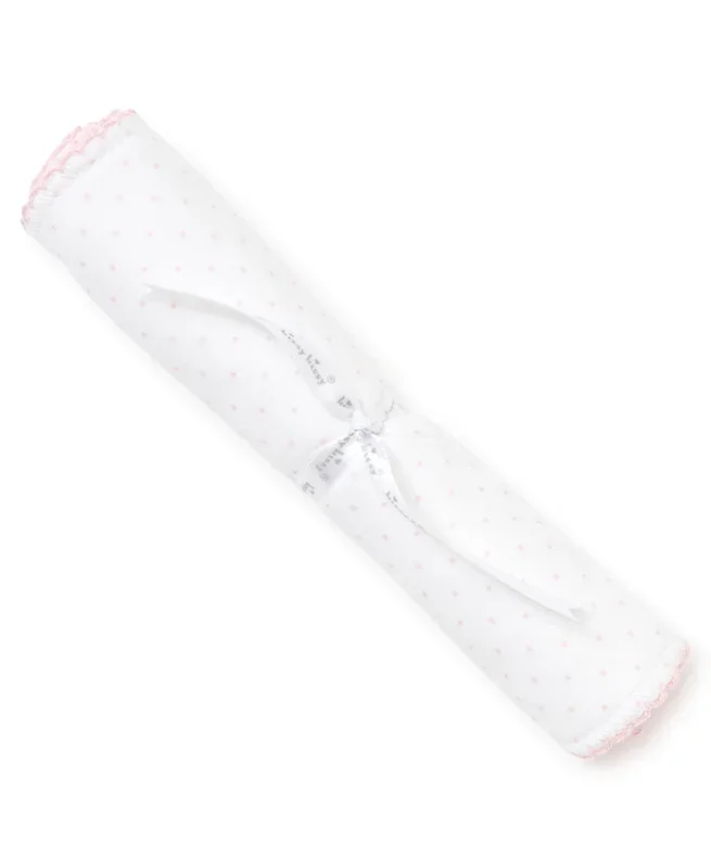 Kissy Kissy White/Pink New Kissy Dots Print Burp