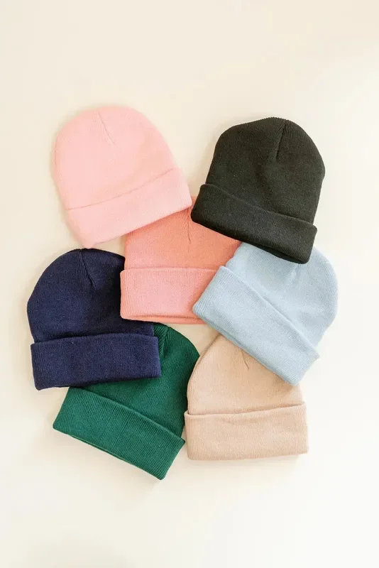 Knit Baby Beanie Hat For Fall And Winter – Newborn To 24 Months