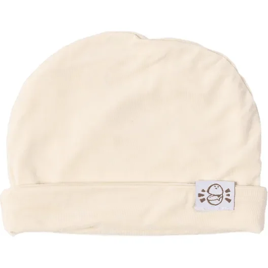 Knit Beanie In Coconut Cream