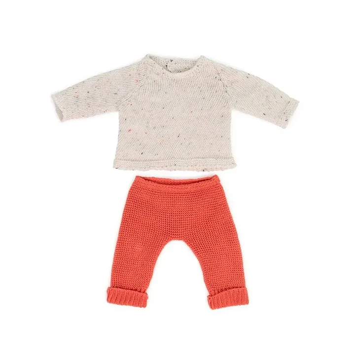 Knitted Doll Outfit 15 ” – Sweater & Trousers