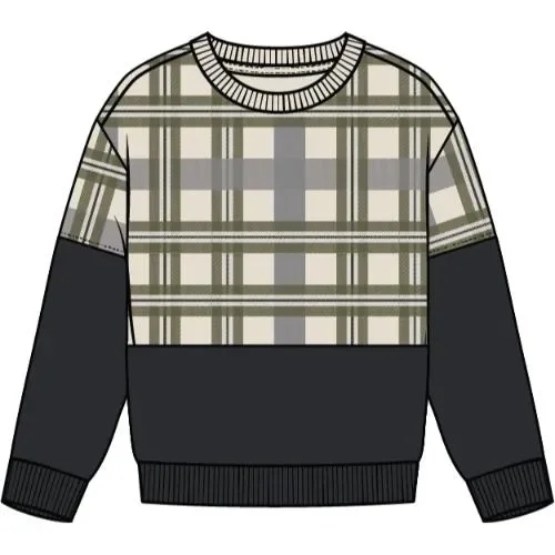 L/S TOP KNIT-BLACK
