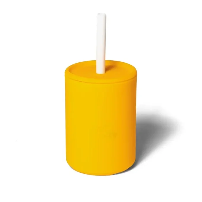 La Petite Mini Silicone Training Cup with Straw 5 oz