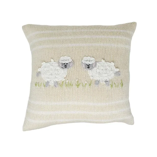 Lamb 10 ” Pillow, Ecru