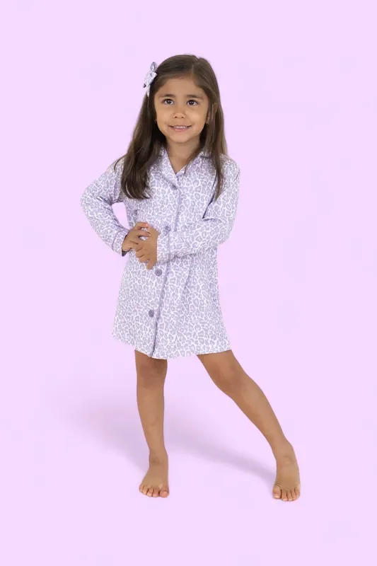 Lavender Leopard Girl’s Dream Gown