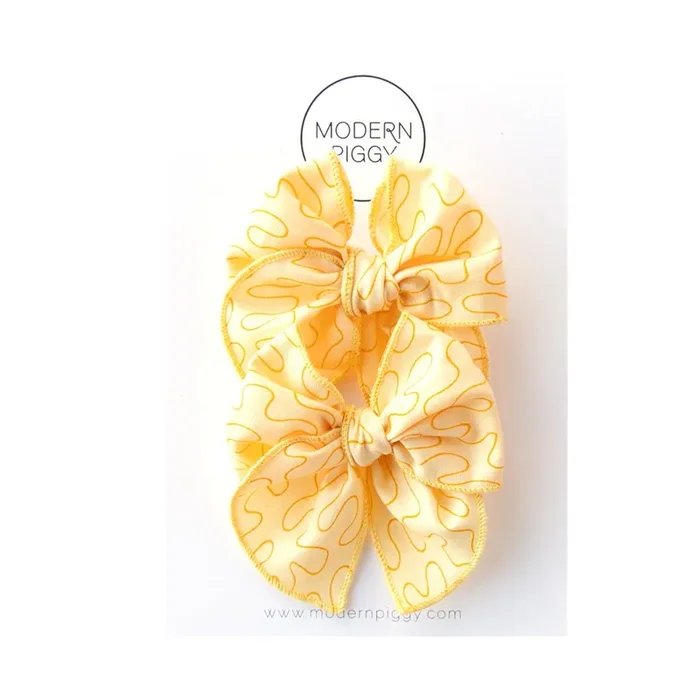 Lemonade | Pigtail Set – Petite Party Bow