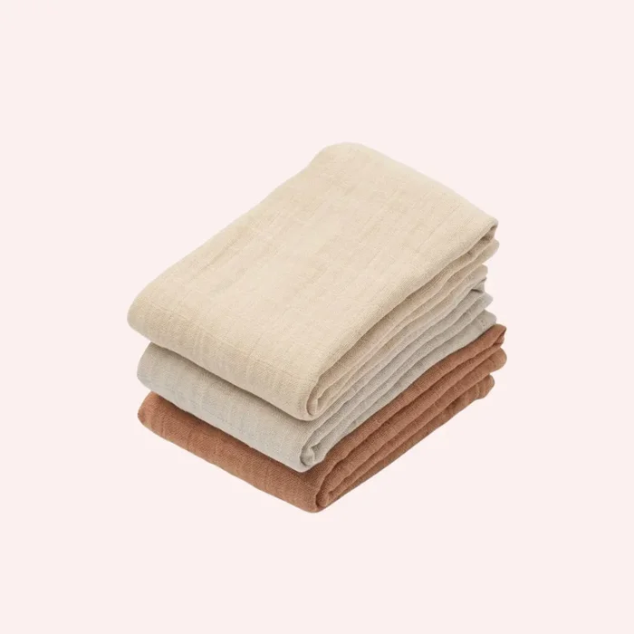 Lewis Muslin Cloth 3 pack – Tuscany Rose Mix