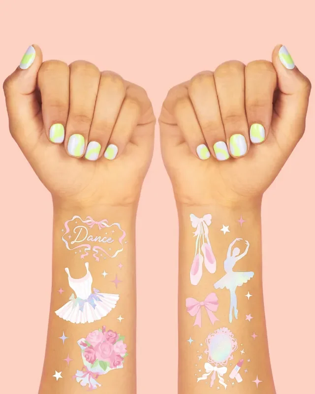 Little Dancer Tats – 50 Foil Temporary Tattoos