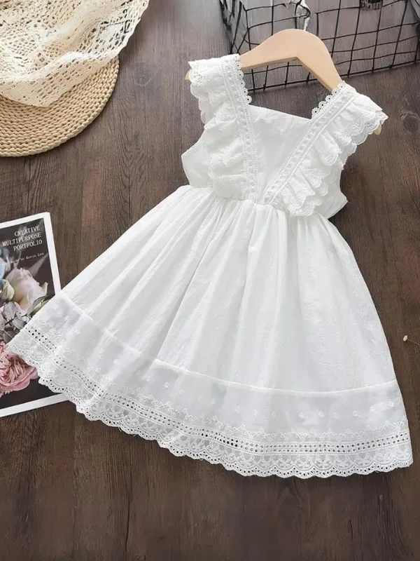Little White Eyelet Dress