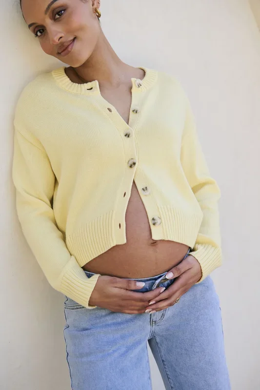 Live Light Cardigan – Lemon*